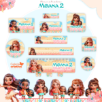 Arquivo Etiqueta Escolar  MOANA 2