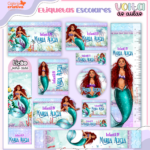 Arquivo Etiqueta Escolar PEQUENA SEREIA