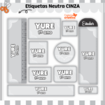 Arquivo Etiqueta Escolar NEUTRO CINZA