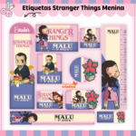 Arquivo Etiqueta Escolar STRANGER THINGS