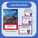 Arquivo Etiqueta Escolar LIGA DA JUSTIÇA