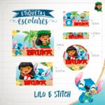 Arquivo Etiqueta Lilo e Stitch