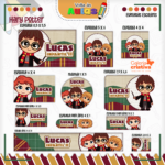 Arquivo Etiqueta Escolar  HARRY POTTER