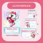 Arquivo Etiqueta Escolar LILICA RIPILICA