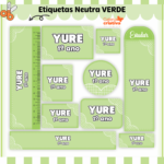 Arquivo Etiqueta Escolar NEUTRO VERDE