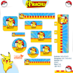 Arquivo Etiqueta Escolar PIKACHU
