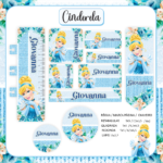 Arquivo Etiqueta Escolar CINDERELA