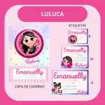 Arquivo Etiqueta Escolar LULUCA