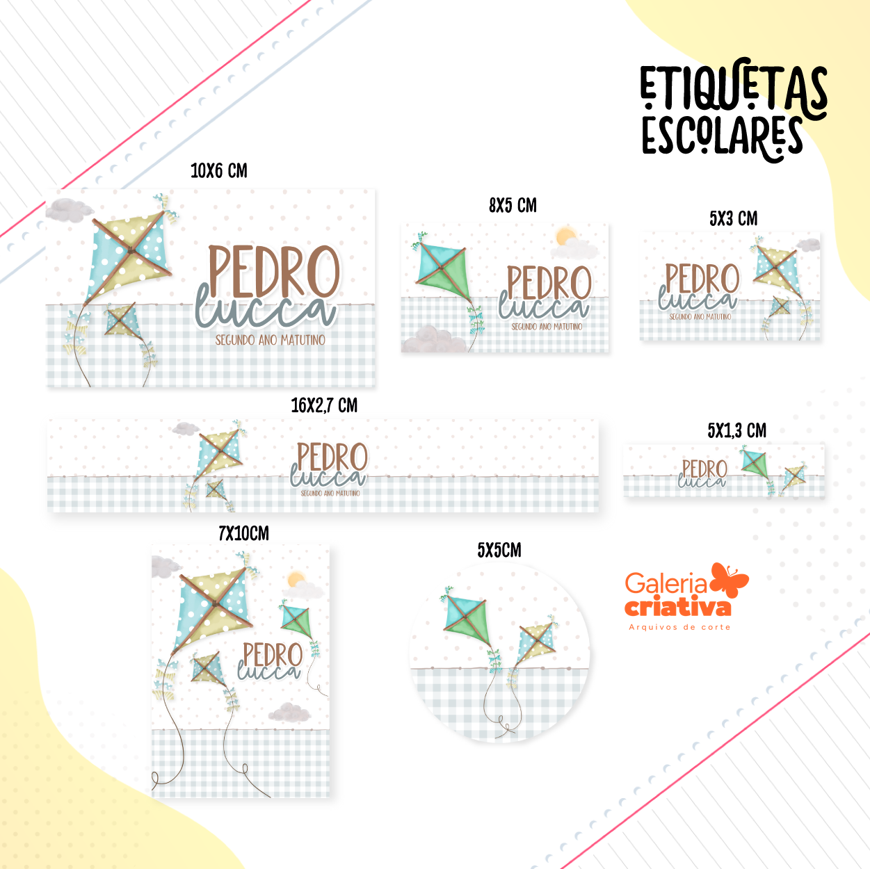 26 - PIPA Arquivo Etiqueta Escolar PIPA - Imagem 1
