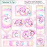 Arquivo Etiqueta Escolar Tie Dye