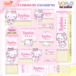 Arquivo Etiqueta Escolar HELLO KIT