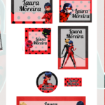 Arquivo Etiqueta Escolar Lady Bug