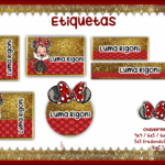 Arquivo Encadernação Baby Minnie
