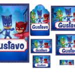 Arquivo Etiqueta Escolar PJ Masks