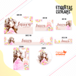 Arquivo Etiqueta Escolar PRINCESA