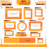 Arquivo Etiqueta Escolar LARANJA