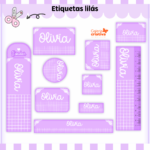 Arquivo Etiqueta Escolar LILÁS