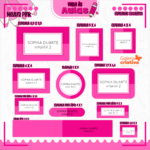 Arquivo Etiqueta Escolar NEUTRO PINK