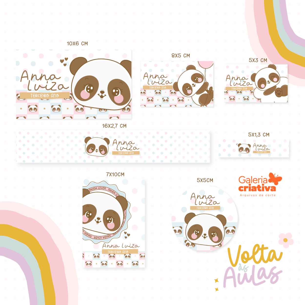 28 - PANDA Arquivo Etiqueta Escolar PANDA - Imagem 1
