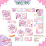 Arquivo Etiqueta Escolar DONUTS