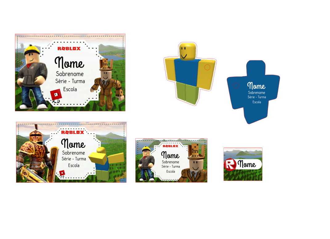 29 - Roblox Arquivo Etiqueta Escolar Roblox - Imagem 1