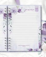 Arquivo Combo 8 Agendas 2027 Perm com/sem Versículos - Violeta - Imagem 5