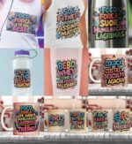 Arquivo Pack Canecas Academia Divertida Frases - Imagem 2