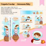 Arquivo Etiqueta Escolar Astronauta baby