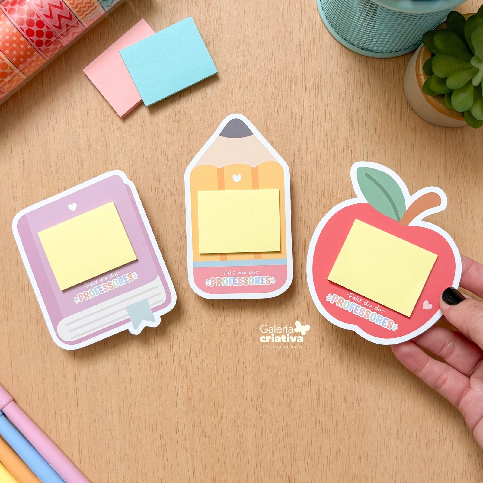 3 - Card para post it Arquivo Dia dos Professores Card Post It - Imagem 1