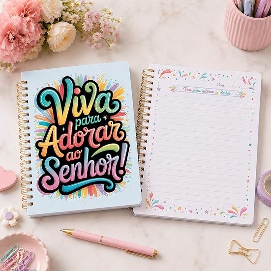 3-Pack encadernação - Viva para adorar Arquivo Pack Encadernação - Viva para Adorar 2027 - Imagem 1