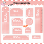 Arquivo Etiqueta Escolar SALMÃO NEUTRO