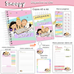 Arquivo Combo Encadernação Snoopy