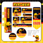 Arquivo Etiqueta Escolar PACMAN