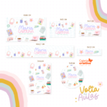 Arquivo Etiqueta Escolar STICKER MENINA