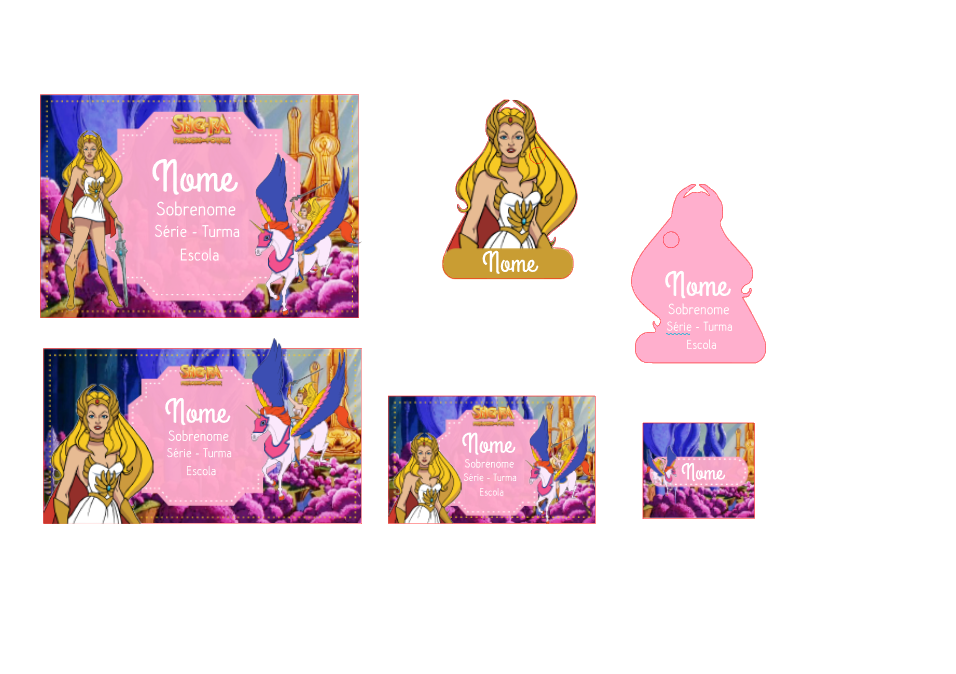31 - She Ra Arquivo Etiqueta Escolar She Ra - Imagem 1
