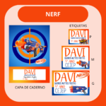Arquivo Etiqueta Escolar NERF