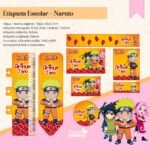 Arquivo Etiqueta Escolar Naruto