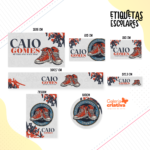 Arquivo Etiqueta Escolar SNEAKER BOY