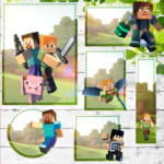 Arquivo Encadernação Baby Minecraft
