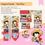 Arquivo Etiqueta Escolar One Piece