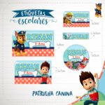 Arquivo Etiqueta Patrulha Canina