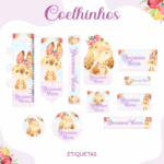 Arquivo Etiqueta Escolar COELHINHOS