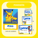 Arquivo Etiqueta Escolar POKÉMON