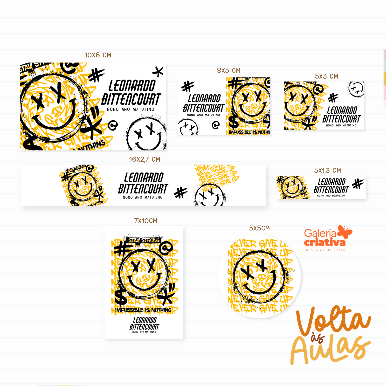 36 - TEEN MENINO SMILE 01 Arquivo Etiqueta Escolar TEEN MENINO SMILE 01 - Imagem 1