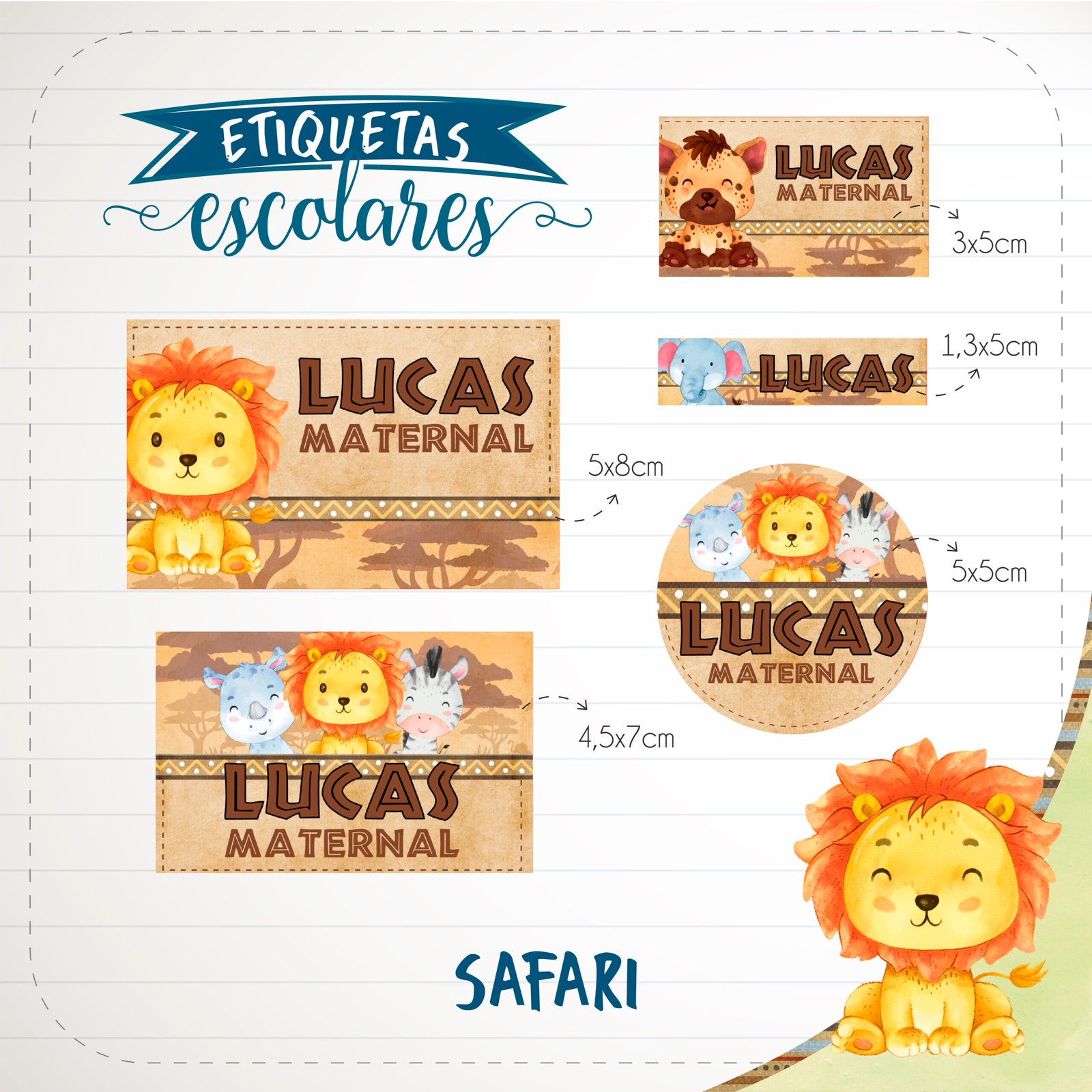 37 - Safari Arquivo Etiqueta Safari - Imagem 1