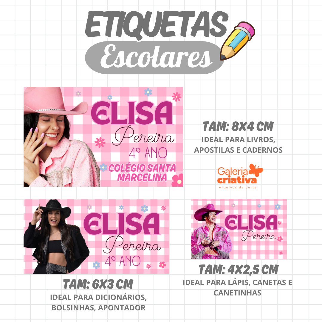 37. ANA CASTELA Arquivo Etiqueta Escolar ANA CASTELA - Imagem 1