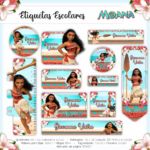 Arquivo Etiqueta Escolar Moana