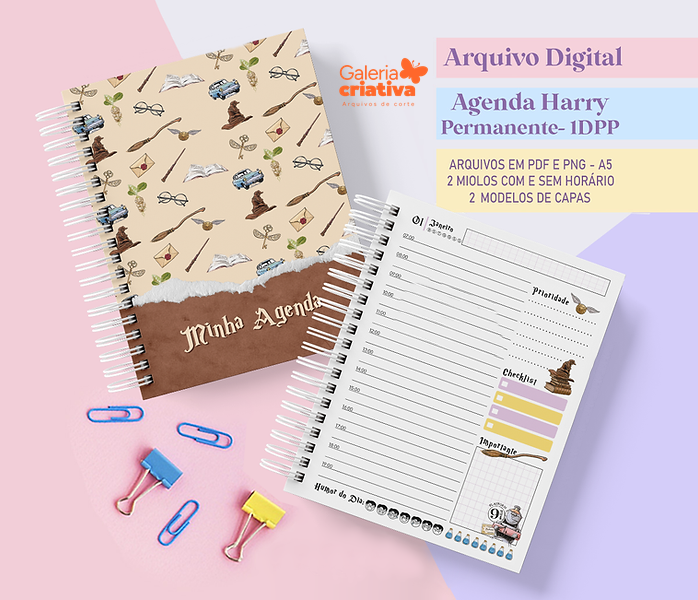 4 - Agenda Harry Potter PERMANENTE-1DPP Arquivo Agenda Harry Potter Permanente 1DPP - Imagem 1