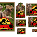 Arquivo Etiqueta Escolar  Dinossuros