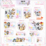 Arquivo Etiqueta Escolar LOONEY TOONES